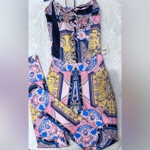 Colorful Patterned Jumpsuit